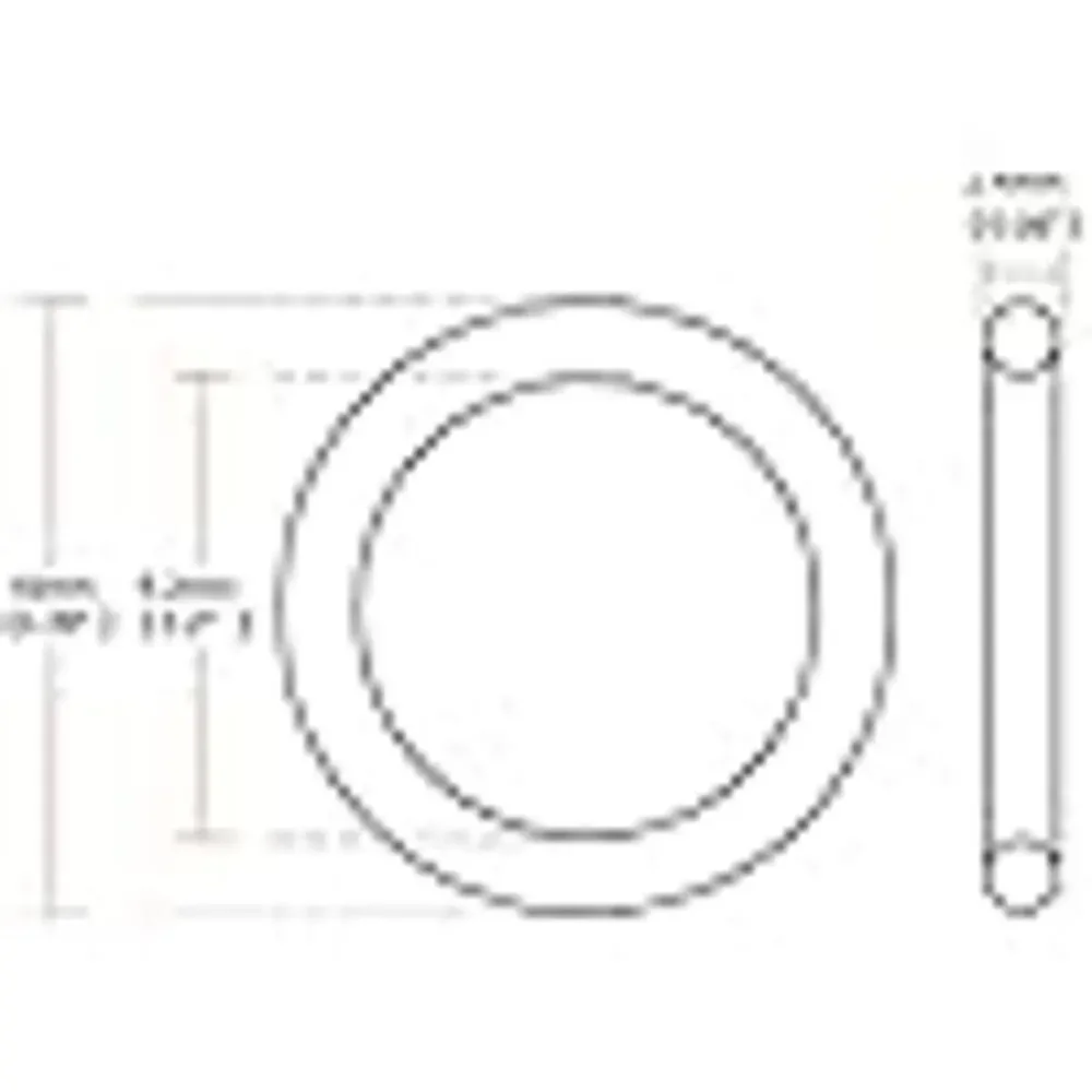 uxcell 10mm OD Silicone O-Rings - 50 Pack